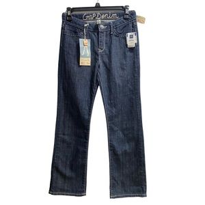Gap Denim Straight Leg Adjustable Waist‎ sz. 12 Regular, stretch NWT